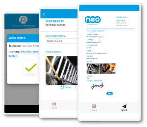 App for digitize work reports