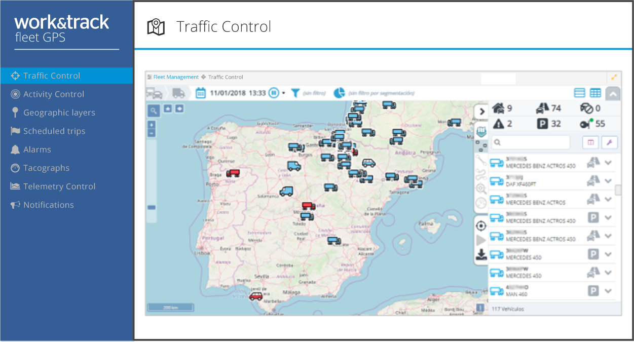 Fleet traffic monitoring